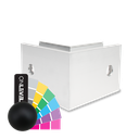 TF-6621 outside corner 90°, aluminum RAL matt