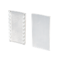 TF-6621 endcap left with covercap, aluminum mill finish