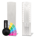 TF-6621 endcap left with covercap for stairway, aluminum RAL matt