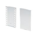 TF-6621 endcap right with covercap, aluminum natural anodized