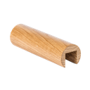 Glass handrail Ø42mm L=2.5mtr oak laquered