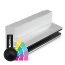 AIRFORCE L=2000mm for glass 17.52/21.52mm, aluminum RAL matt