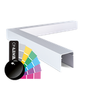 LAZORTRACK inside corner 90° 42x48mm, alum. RAL shiny