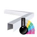 LAZORTRACK outside corner 90° 42x48mm, alum. RAL shiny