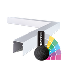LAZORTRACK outside corner 90° 42x48mm, aluminum RAL struct.