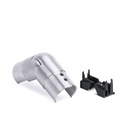 LAZORTRACK corner connect. Ø42.4x1.5mm adjustable down AISI 304 satined