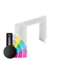 LAZORTRACK wall connector 42x48mm, aluminum RAL struct.