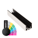 LAZORTRACK wall handrail set 42x34mm L=2.5mtr, aluminum RAL struct.
