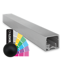 LAZORTRACK wall handrail 42x34mm L=2500mm, aluminum RAL matt