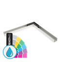 LAZORTRACK wall handrail 42x34mm outside corner 90°, aluminum ARMOR RAL