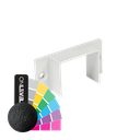 LAZORTRACK wall handrail 42x34mm wall connector, aluminum RAL struct.