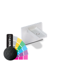 LAZORTRACK wall handrail 42x34mm Endcap, aluminum RAL struct.