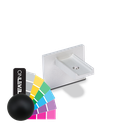 LAZORTRACK wall handrail 42x34mm Endcap, aluminum RAL matt