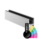 KAZIWALL top profile glass 20.76/21.52mm L=5000mm, aluminum RAL shiny