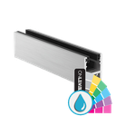 KAZIWALL top profile glass 20.76/21.52mm L=5000mm, aluminum ARMOR RAL