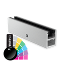 KAZIWALL side profile glass 20.76/21.52mm L=5000mm, aluminum RAL shiny
