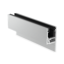 KAZIWALL side profile 2-piece glass 20.76/21.52mm L=2500mm, aluminum mill finish