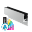 KAZIWALL side profile 2-piece glass 20.76/21.52mm L=5000mm, aluminum ARMOR RAL