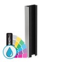 KAZIWALL wall profile glass 16.76/17.52mm L=3000mm, aluminum ARMOR RAL