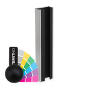 KAZIWALL wall profile glass 20.76/21.52mm L=3000mm, aluminum RAL structure