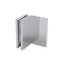 EXCITE connector glass-wall 90°, glass 8/10mm, brass chrome plated