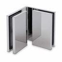 EXCITE connector glass-glass 90°, glass 8/10mm, brass chrome plated