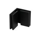 EXCITE connector glass-glass 90°, glass 8/10mm, brass Stealth Black