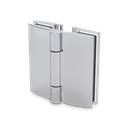 ZUPPA showerdoor hinge glass-wall 180°, opening outside glass 8/10mm, brass chrome plated