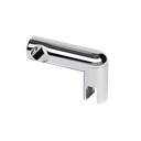 Glass connector for tube Ø19mm and glass 6/8/10mm, brass chrome plated