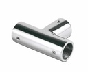 T-connector for tube Ø19mm, brass chrome plated