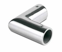Corner connector 90° for tube Ø19mm, brass chrome plated
