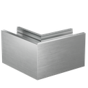TF-3620 outside corner 90°, aluminum mill finish