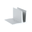 TL-3010 Glass profile L=200mm aluminum natural anodized