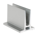TL-4010 Glass profile L=200mm aluminum natural anodized