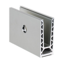 TL-6021 Glass profile L=200mm natural anodized aluminum including cover cap