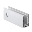 TL-6501 Glass profile and covercap L=200mm alum. natural anodized