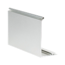 TL-3031 Covercap L=2500mm aluminum natural anodized