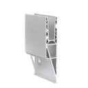 TL-3121 Glass profile L=2500mm aluminum natural anodized