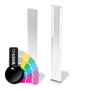 TL-3121 Endcap left half height covercap for stairway alum. RAL shiny