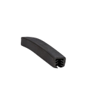 Rubber glasshandrail Ø42.4x1.5/40x30x1mm glass thickness 11.5-13.5mm, L=25mtr