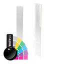 TL-3121 Endcap right half height covercap for stairway alum. RAL shiny